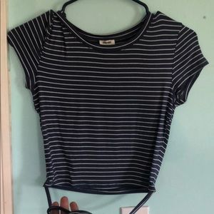 Crop top with string that wraps around waist